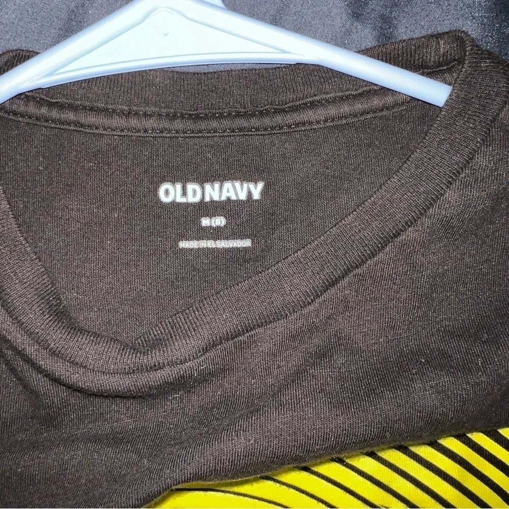 Kids Old Navy Black Jurassic Park T Shirt Size 8 EUC